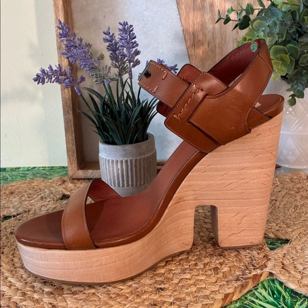 Reed Krakoff Brown Leather Platform Sandals